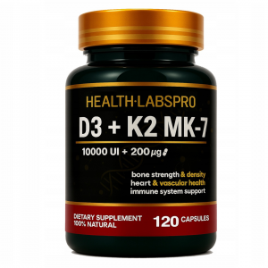 Witamina D3 10K UI + K2 MK7 200 mcg w kapsułkach