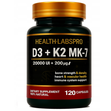 Witamina D3 20K UI + K2 MK7 200 mcg w kapsułkach
