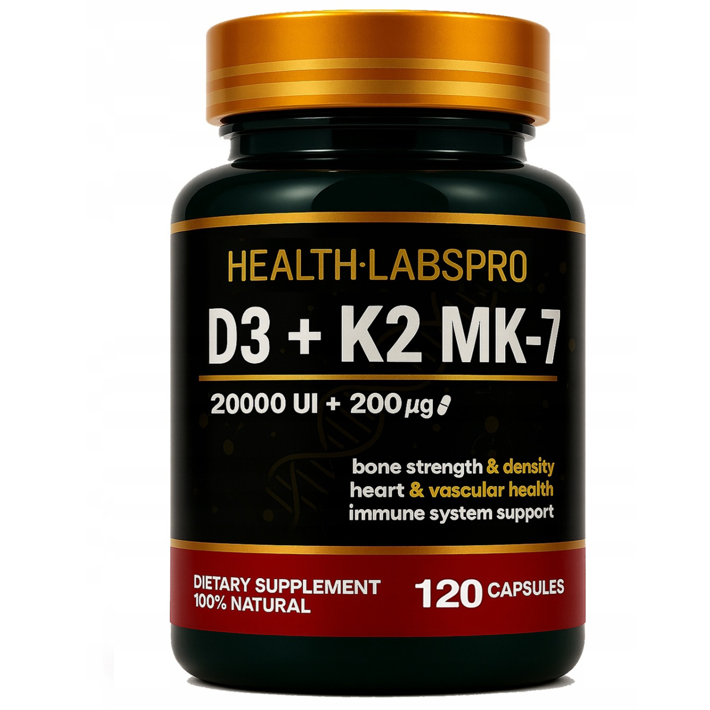 Witamina D3 20K UI + K2 MK7 200 mcg w kapsułkach