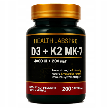 Witamina D3 4K UI + K2 MK7 200 mcg w kapsułkach