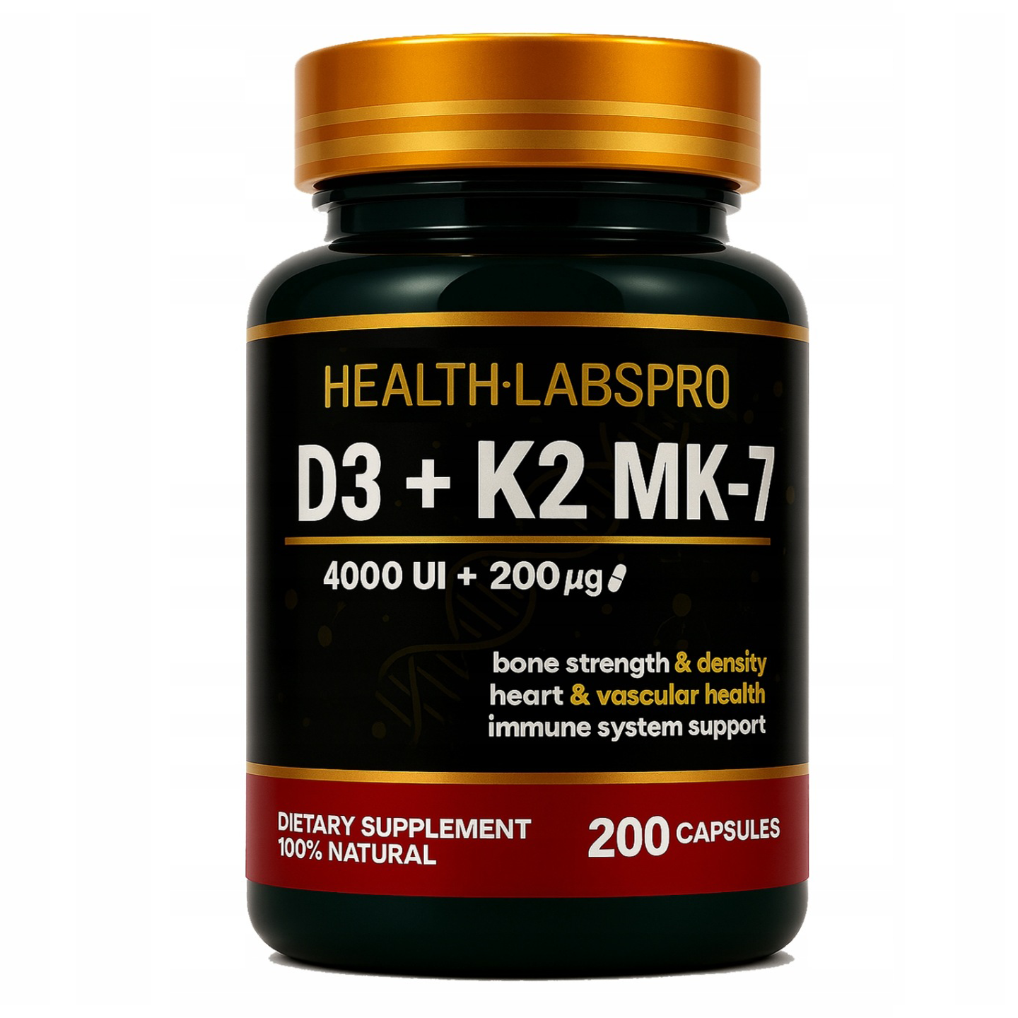 Witamina D3 4K UI + K2 MK7 200 mcg w kapsułkach